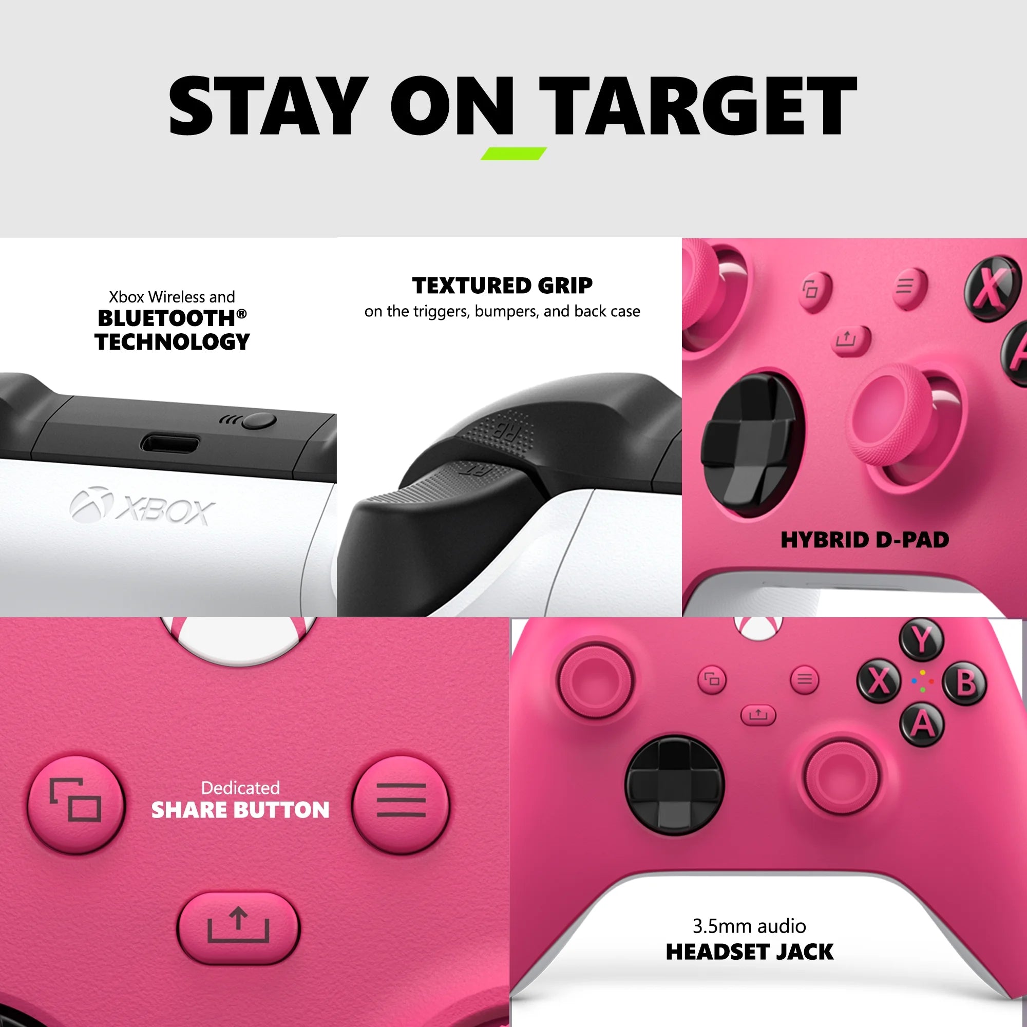 Microsoft  Core Wireless Controller for , Deep Pink