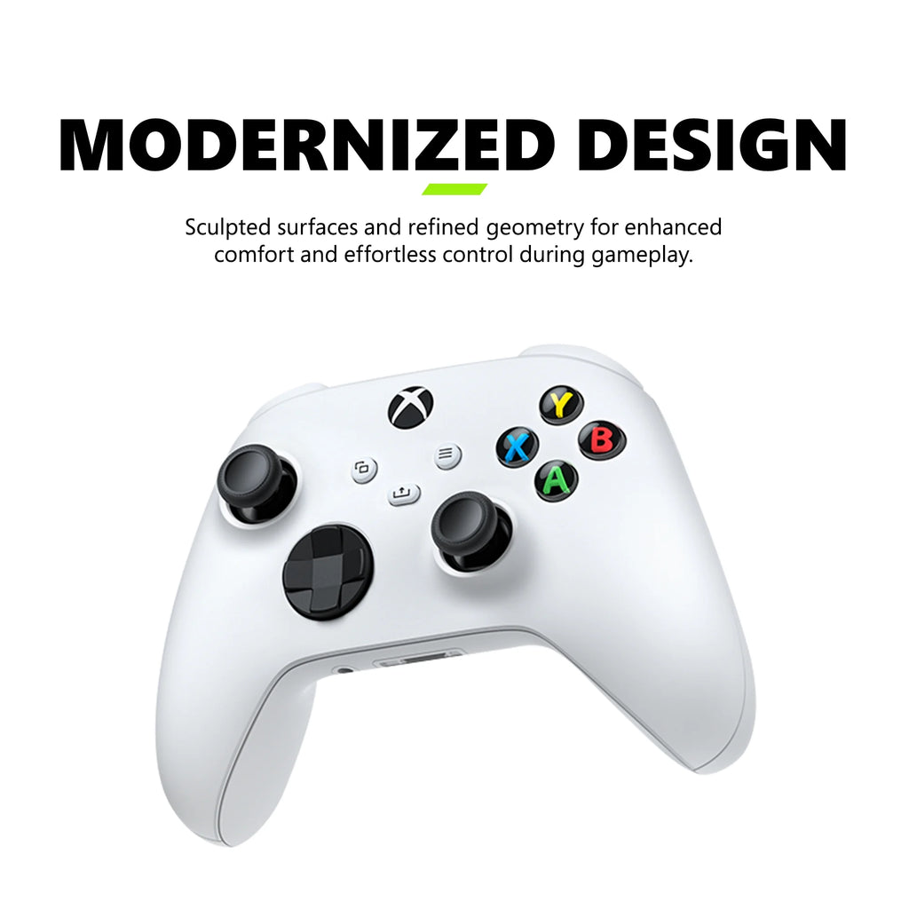 Microsoft  Wireless Controller - Robot White – for  Series X|S,  One, Pcs, and Cloud-Enabled Devices