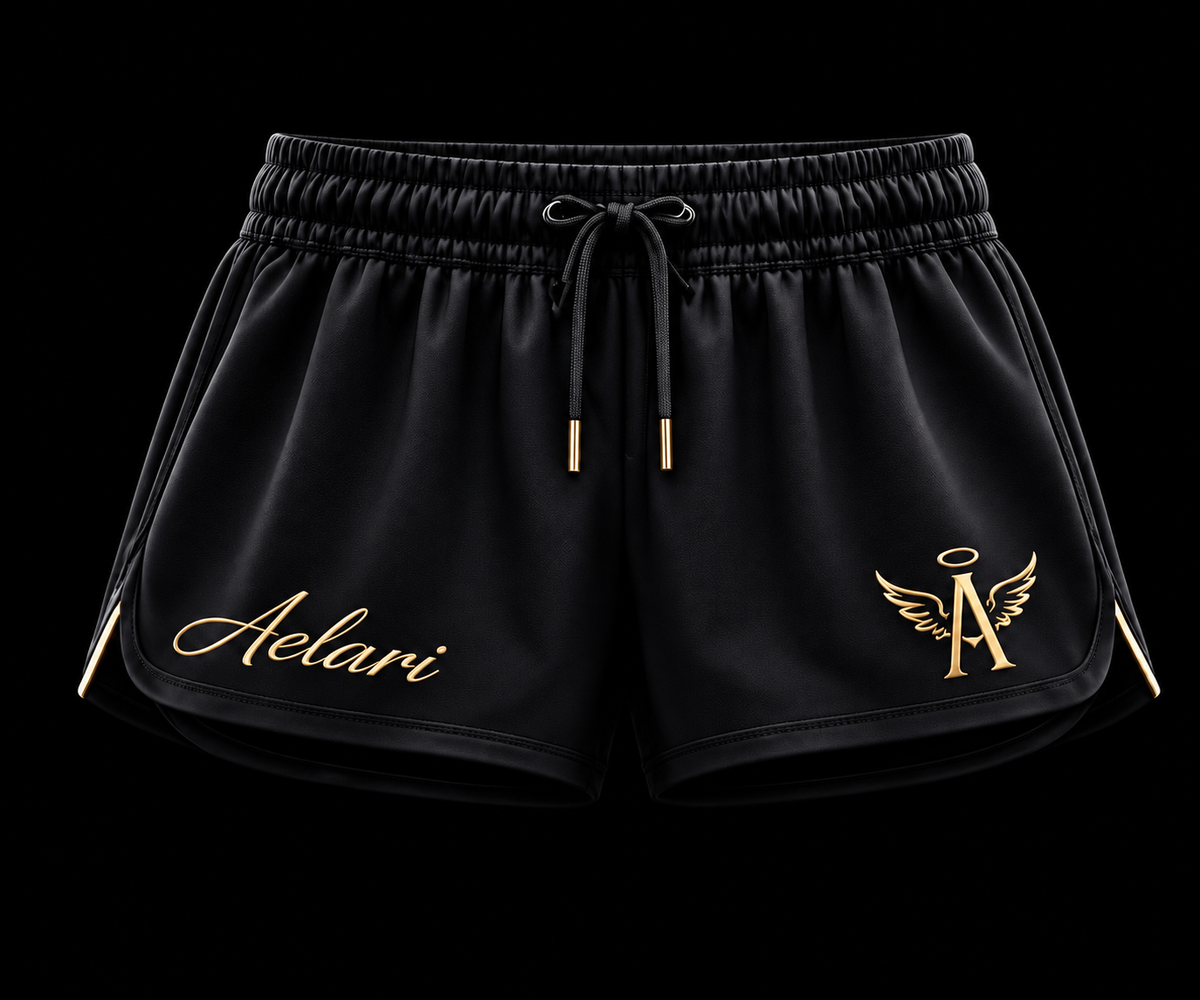 Black & Gold Women’s Tights Fitness Apparel