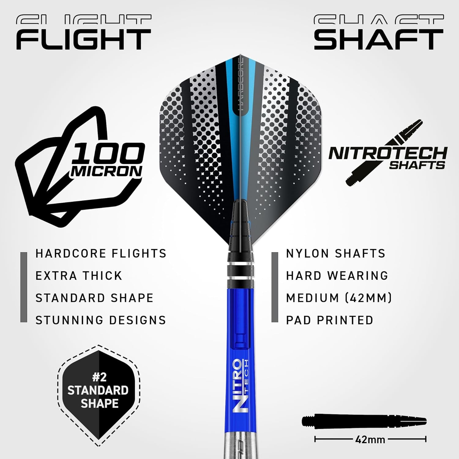 Razor Edge Original 26G Tungsten Darts with Flights and Stems